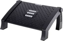 Apoio Para Pés ergonomico, Banquinho Ajustável em 6 Posições - Conforto e suporte para pés - Com Rodas De Massagem Suporte De Carga 8kg