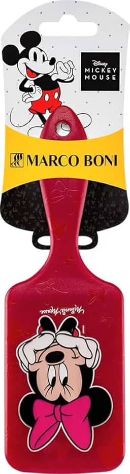 Marco Boni, Escova Raquete Disney Minnie, 7614, Vermelho, 1 Unidade.