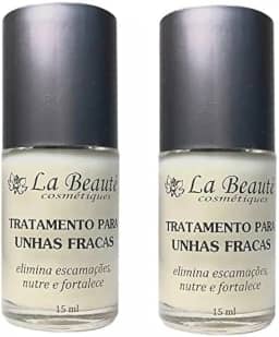 Kit 2 unidades Base Fortalecedora Para Unhas Fracas, La Beaute