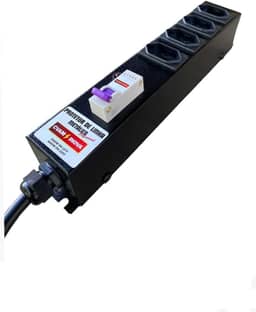 Filtro de Linha Profissional 20A com Disjuntor – 4 Tomadas – Estrutura Metálica Reforçada – CVAM – Ideal para Equipamentos de Alto Consumo