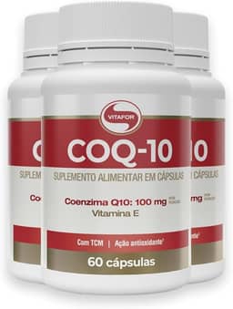 Kit 3 Coenzima Q10 100mg Vitafor 60 Cápsulas