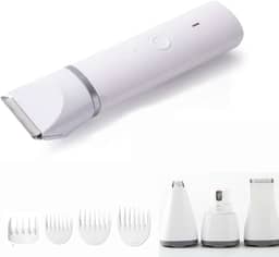 Máquina Tosar Cachorros Cães Recarregável 4 em 1 Kit, Máquina De Tosa Pets Gato Cachorro Tosador,Silencioso, para cães, gatos, cuidados com garras