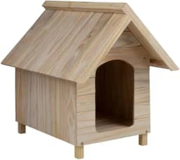 Casa Casinha De Cachorro em Madeira Sem Pintura Grande N4