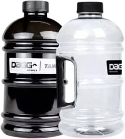 Garrafa Galão de Água 2L Squeeze Academia Musculação Treino Alça Antivazamento 2 Unidades