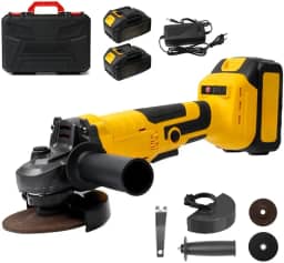 Esmerilhadeira Angular 4 Polegadas Brushless 10000rpm 88V Com 2 Baterias E 2 Discos Esmerilhadeira A Bateria