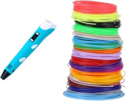 KIT Caneta 3D Mais Pacote Com 20 Cores De Filamento Impressora Portátil, Velocidade Ajustável