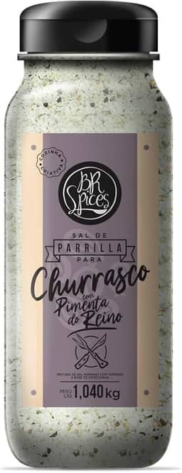Sal de Parrilla com Pimenta do Reino 1,040kg - BR Spices