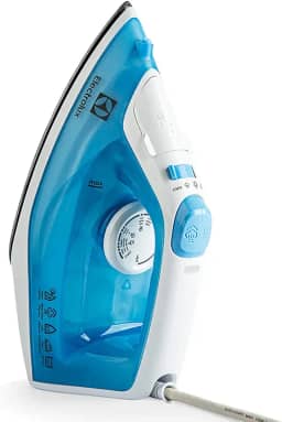 Ferro de passar seco e vapor Electrolux base antiaderente vapor vertical extra anti gotejamento 1200W cabo 1,65m azul SIE60 127V