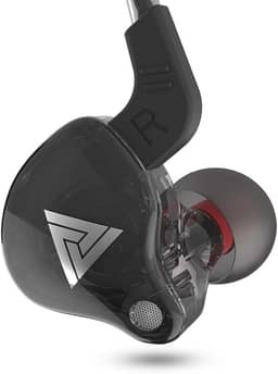 Fone QKZ AK6 - Retorno de palco, celular, estudo - Qualidade de som - Cor Preto