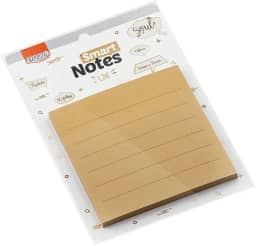 Bloco De Recado Autoadesivo Smart Notes Kraft Pautada 50Fl-Blister - 93751