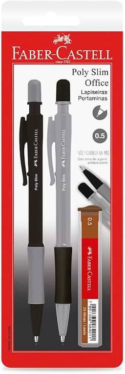 Lapiseira, Faber-Castell, Poly Slim Office, 0.5mm, SM/05SLIMOFM, Cores Sortidas