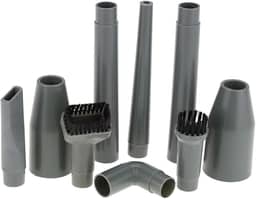 Acessório de vácuo, 9 peças acessórios de fixação de aspirador de pó, bocais, escovas de cabeça, tubos e conectores