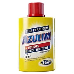 Removedor de Ferrugem Tira Manchas de Tecidos Roupas e Pisos Azulim 50ml Start 3 Unidades