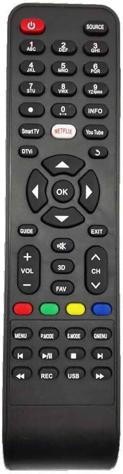 Controle Remoto TV Philco Smart 3D Netflix YouTube LE-7094
