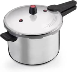 Panela de Pressão 10 Litros Fechamento Externo – Alumínio Polido, Cabo Resistente em Baquelite, Segurança e Alta Capacidade, Com Válvulas de Segurança, Nacional