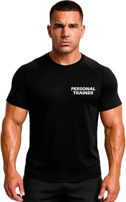 Camiseta Raglan Personal Trainer Proteção Uv Masculina (G)