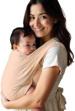 Wrap Sling de Bebê Carregador Canguru de Amarrar Little Beni (Areia)