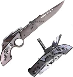 Canivete Automático Inox Estilo Moderno Com Abridor Modelo Lanterna