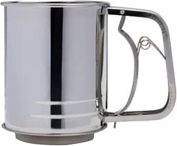 Mimo Style Polvilhador Com Mecanismo de Peneira Manual, Design de Filtro Duplo Com Tela de Malha Fina, Material em Aço Inox, Resistência e Durabilidade