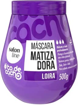 Salon Line, Máscara Matizadora, ToDeCacho, Loiros Liberado, Vegano - Para Cabelos Ondulados, Cacheados, Crespos e Crespíssimos, 500 g