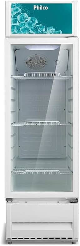 Expositor Vertical Philco 309 Litros Porta de Vidro Branco PRE319 – 127 Volts