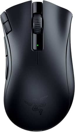 Razer DeathAdder V2 X Hyperspeed Rato Gaming sem fios, ergonómico para PC/Mac (interruptores mecânicos, tecnologia Hyperspeed Wireless, sensor ótico) preto