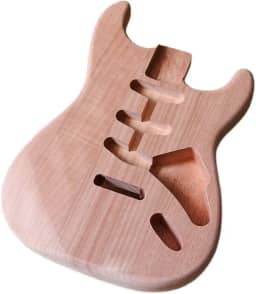 Corpo de guitarra elétrica para Fender Strat Acessório de guitarra DIY Stratocaster Corpo de guitarra mogno inacabado