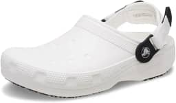 Sandália crocs classic work clog white