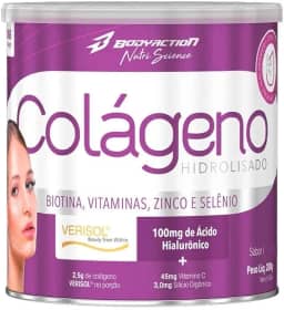 Colágeno Verisol com Ácido Hialurônico 200g Sabor Laranja C/Acerola Bodyaction