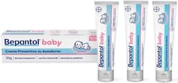 Bepantol Baby Kit Pomada Assadura Bebe, 3 Unidades de 30g, Prevenção de Assaduras e Hidratação da Pele do Bebê
