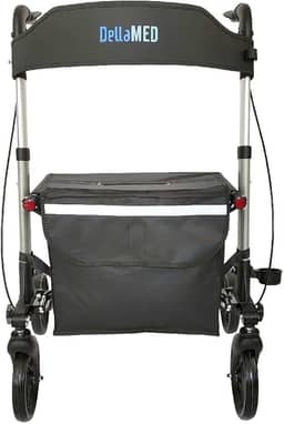 Andador de Alumínio Compacto 4 Rodas até 135 Kg D14 Dellamed