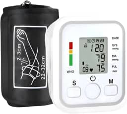 Aparelho de Pressão Arterial Digital de Braço Automático – Monitor Inteligente com Tela LCD Grande, Detecção de Arritmia, Memória para Leituras e Fácil de Usar