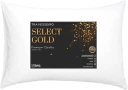 Travesseiro TRP Imports Select Gold 100% Algodão Antialérgico Fibra de Silicone