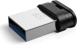 Pen drive USB 3.0 de 128 GB, mini pen drive à prova d'água com orifício de cordão, armazenamento USB portátil para computador, laptop, Smart TV, preto