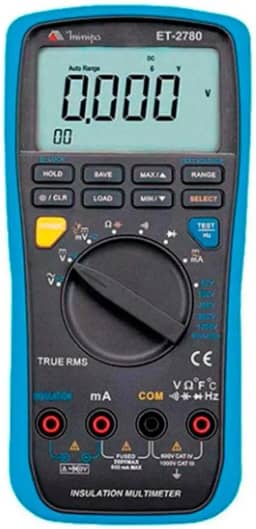 Multímetro E Megômetro Portátil Digital Et2780 Minipa