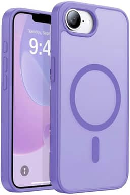 FIT IT Capa Magnética para iPhone 16e Compatível com MagSafe, TPU Slim, Proteção para Câmera (Lilás)