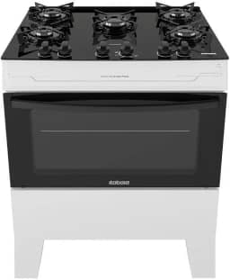 Fogão Itatiaia 5 Bocas Electra Glass Plus Branco Bivolt