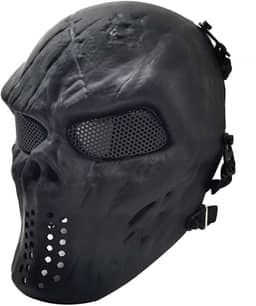 Máscara de Airsoft para o rosto inteiro, para baile de máscaras, cosplay de Halloween, adereços de filmes e outras atividades ao ar livre