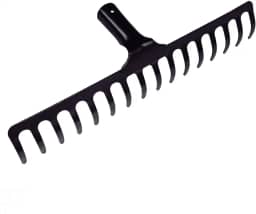 Tramontina Ancinho Metálico Curvo Leve, 16 Dentes, Sem Cabo