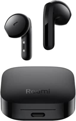 Xiaomi Redmi Buds 6 Active, Fones de Ouvido Sem Fio, Versão Global (Preto)