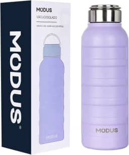 MODUS Garrafa de Água Térmica Esportiva Academia Isolada a Vácuo Aço Inox 1000ML (Roxo)