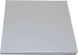 Tambore quadrado branco de 40,64 cm 1,27 cm