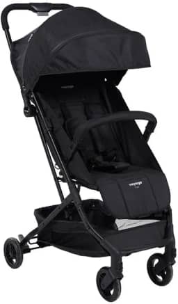 Carrinho De passeio para Bebê Yupi Preto até 15kg- Voyage