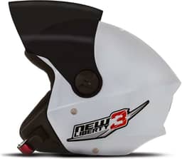 CAPACETE ABERTO PRO TORK NEW LIBERTY 3 SOLID BRANCO TAM. 60 VIS. FUMÊ