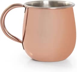 Gourmet Mix Caneca Moscow Mule Inox Rose Gold 550ml Caneca para Drinks Premium Coquetelaria & Bar