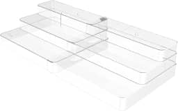 Organizador 3 Níveis Extensível Clear OU 25X29X10CM