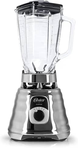 Liquidificador Oster New Osterizer Clássico, 1,25L, 110V, Chrome, 1000W, BLST4655