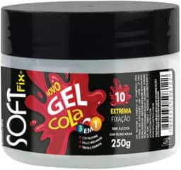 Soft Fix Gel Fixador Cola Branco 250G Softfix Incolor