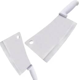 Cutelo Profissional com Lamina de Açougueiro para Cortar Carnes Aves Peixes Ossos Juntas de Aço Inox