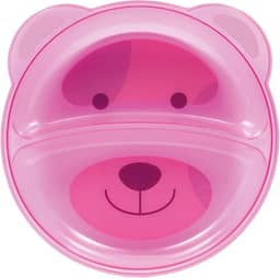 Buba Prato Ursinho Com Divisória Rosa